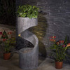 Glitzhome Fuente De Patio Cascada Fuente De Agua Decorativa 0