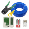Kit Completo De Rede + 3 Cabos De 20 Mt Coaxial Rg-6 Montado 0