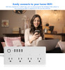 Protetor De Sobretensão Smart Plug Wifi Power Strip 4 Portas 6