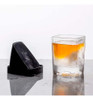 Forma De Gelo Triangular Silicone Com Copo De Vidro Whisky 2