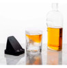 Forma De Gelo Triangular Silicone Com Copo De Vidro Whisky 5