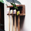 Porta Cepillos De Dientes Meraki Holder De Pared Madera 2