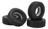 Pneus De Carro Rc, 4 Peças, Roda De Borracha Macia De 1,55 P 2