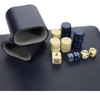 Conjunto De Backgammon Portátil, Tabla Navy Azul 24x18cm 7