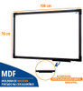 Lousa Quadro Branco Grande 100x70cm Moldura Cor Preta Stalo 1