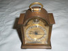 Antiguo Reloj Mesa Tempus Fugit Swiza Cuerda Bronce 11 Cm Al 2