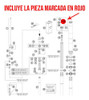 Perilla Boton Regulador Suspencion Delantera Ktm Rebote Roja 1