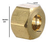 Arandela Tuerca De Ajuste De Bronce De 3/8 1