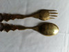 Juego De Tenedor Y Cuchara De Bronce Macizo 1