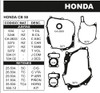 Juego Completo De Juntas Honda Cb 50 0