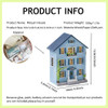 Kit De Muebles De Casita Diy, Escalera 1:24 Con Led 4