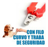 Alicate Corta Uña Mascotas Grande Azul Con Traba Seguridad 2