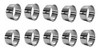 Kit 10 Aros Cortador De Massas E Bolos 6x5cm Inox 1