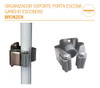 Organizador Soporte Porta Escoba Gancho Escobero Simple 2