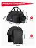 Kemimoto Bolsa Trasera Para Bicicleta, Bolsa De Maletero De. 4