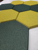 Espuma Acústica Hexagonal C/10 Und 30cm X 2cm Lisa Amarelo 3