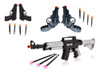 01 Metralhadora Arminha Pistolas Brinquedo Kids Dardos Toys 0