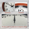 Ocest Reloj De Pared Con Luz Nocturna De 13 Pulgadas, Reloj 3