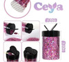 Glitter Grueso Holografico  Tarro X 100gr Morado 3