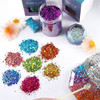 Glitter Grueso Holografico  Tarro X 100gr Morado 5