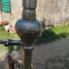 Antigua Bomba De Combustible De Bronce Funcionando 1