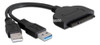 Macho Usb 3.0 A Sata Cable De Datos Adaptador F / 2,5 Pulgad 0