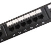 19'' 24 Puerto C6 Patch Panel 1u Rack Mount Rj45 Tipo Cat6 E 4