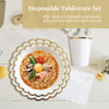Conjunto De Utensílios De Mesa Descartáveis Para 8 Pessoas, 4