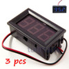 3pcs Mini Dc 5-120v Voltímetro Led Panel Pantalla Digital 3 0