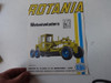 Folleto Rotania M3 Antiguo Motoniveladora Tractor Perkins 3s 2