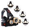 Linterna Minero Camping Vincha 3 Led Recargable Mnl 1