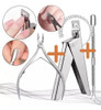 Kit X3 Alicate Repujador Corta Tips De Acero Manicura Uñas 2 Kit X3 Alicate Repujador Corta Tips De Acero Manicura Uñas 2