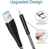 Paquete De 2 Cargadores Usb C De 10 Pies, Cable De Carga Tip 3