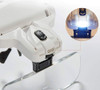 Lupa Anteojo De Cabeza Vincha Luz Led 5 Lentes Aumento S. 3