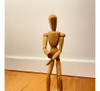 Muñeco Articulado Madera Dibujo 30cm 1