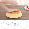 Fatiador De Bolo Inox Cortador Nivelador Ajustável Fio Duplo 1