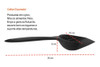 Espatula Colher Escorredor Multiuso Escumadeira Preto 30cm 3