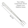 Garfo 3 Dentes 40cm Alemtex Grande Arame Churrasco Arroz 1