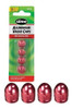 Tapa Pico Valvula Anonizadas Rojas Pack X4  Slime Moto Auto 1