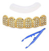 14k Oro Plateado Hip Hop Los Dientes Grillz Top Grill Diente 4