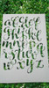 Stencil  Abecedarios Elegibles  Set 77 Leer Descripcion 2