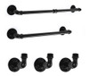 Set De 7 Accesorios Para Baño Industrial Liantral -972r7h9b 4