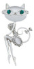 Joyería De La Manera Del Rhinestone Cristal Opal Poco Gato B 3