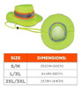 Ergodyne Chill Its 8935ct - Sombrero De Sol De 5