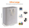Lifewit Cesta De Lavanderia Independiente De 100 L, Plegable 2