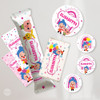 Kit Imprimible Payaso Plim Plim Rosa Candy Bar Tukit 4