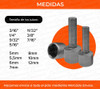 14 Piezas Kit Tubos Bocallaves Hexagonal Milimetrica Pulgada 3