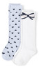 Gymboree Baby Girls And Toddler Knee 2-pack Socks, White Box 0
