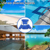 Cadeira Poltrona Boia Flutuante Importway Azul Ajustável 6