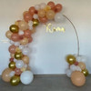 Arco Globos Rosa Retro Salmon Durazno Piñata Boho Chic 2